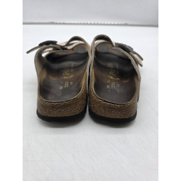 Papillio Sandals Shoes Womens Size 36 Floral Double Strap Birkenstock Cork Slide - Picture 5 of 9